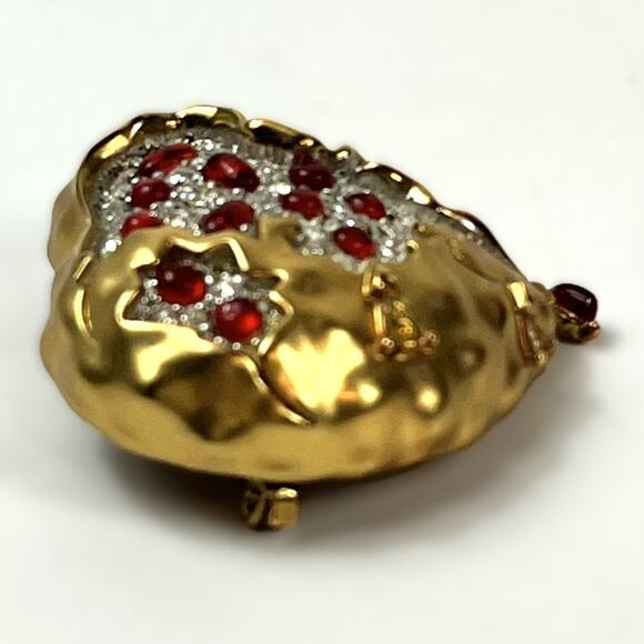 Salvador Dalí Joies Pomegranate Heart Brooch 2001 Official Repro MISSING STONES - Picture 3 of 8